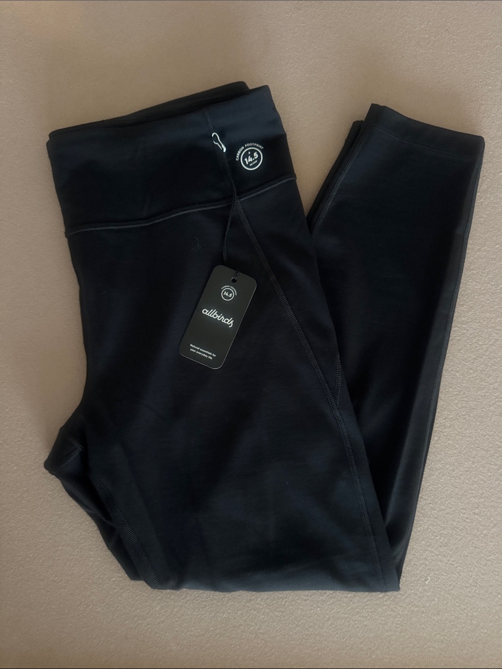 allbirds Natural Legging Natural Black Performance High-Rise Leggings XXL